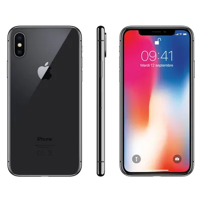 Apple - iPhone X factory unlocked 1 Year warranty Refurbished