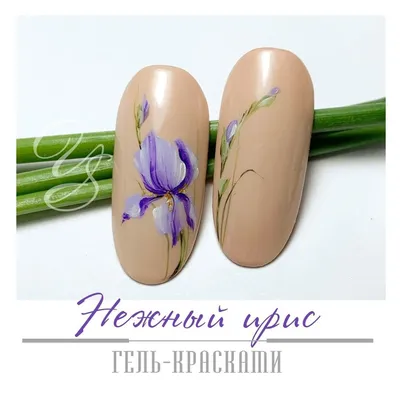 geek_nails #гельлак #шеллак #нейларт #рисункинаногтях #nailart #manicure  #маникюр #ирисы #iris #crazyart # #style #iridaceae #касати… | Iris nails,  Nails, Nail art