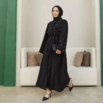 ₪124-Eid Abayas Для Женщин Турецкие Платья Мусульманская Мода Скромный  Хиджаб Платье Абая Дубай Марокканская Исламская Одежда Vestido-Description