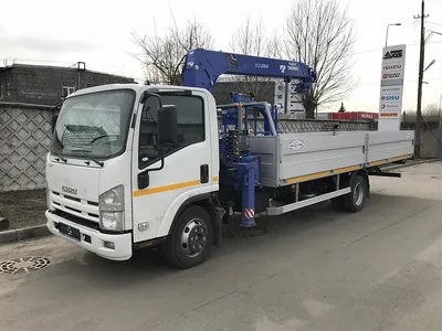 ISUZU FORWARD 18.0 FVR34, КМУ Hangil HGC 756, 7,5 тонны, купить по России,  продажа по цене завода, грузовик с манипулятором - НОВАЗ