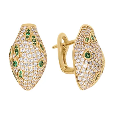 Итальянские золотые серьги с бриллиантами 1.58ct – купить за 219 500 ₽ в  интернет-магазине Mister Diamond с бесплатной доставкой