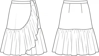 X-moda: юбка с волнами