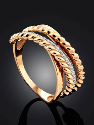 Кольца :: Кольца из золота :: Кристалл :: Шикарное широкое золотое кольцо с  дорожкой из фианитов | Золото, Ювелирные украшения, Серебряные серьги-кольца