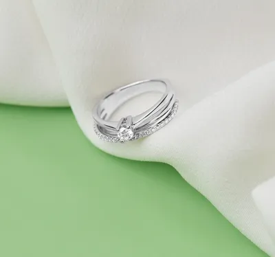 Кольцо женское Lamponi серебряное 925 с камнем, кольца парные, не  бижутерия, ювелирные украшения из серебра, обручальное, набор колец,  подарочная упаковка - купить с доставкой по выгодным ценам в  интернет-магазине OZON (961523982)