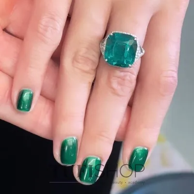 Мерцающие блестящие изумрудные ногти, 24 шт., голографические темно-зеленые  искусственные ногти, искусственные ногти, Повседневная офисная одежда для  ногтей, искусство ногтей | AliExpress