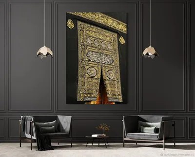 Исламская каллиграфия, холст, картина, Аллаху Акбар, Кааба, священное  место, мечеть, плакаты и принты, настенное искусство, декор для гостиной –  лучшие товары в онлайн-магазине Джум Гик