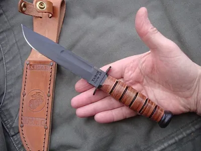 Нож с фиксированным лезвием Ka-Bar USMC SHORT FIGHTING/UTILITY COMBO 1252  (C204001252)