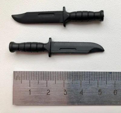 Ka Bar combat knife scale 1:6,Нож КаБар в масштабе 1:6 | AliExpress