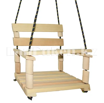 Качели детские деревянные подвесные с мягким сиденьем (ID#159917906), цена:  32 руб., купить на Deal.by