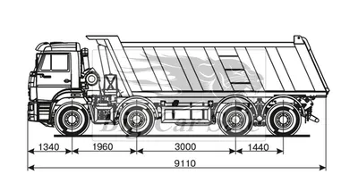 Купить самосвал КАМАЗ 65201, 2023 г. за 317400 byn