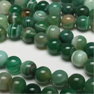 Бусины из натурального камня Агат светло-зеленые 1 см купить по цене 0.00  грн в магазине рукоделия 100 идей