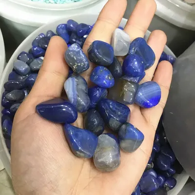 Натуральный Полированный Агат, камни, голубой агат, камень для украшения |  AliExpress