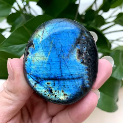 1 шт. полированный Лабрадорит природного цвета, синий камень, лунный камень,  аксессуары для украшения дома | AliExpress