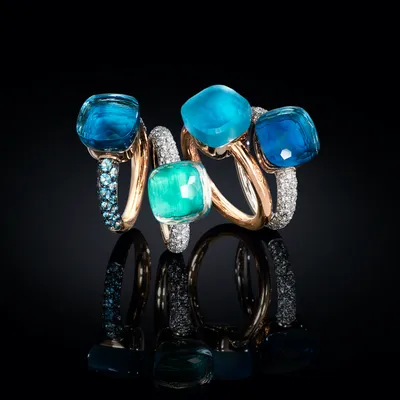 10,0 мм нано Лондон Голубой топаз кольцо из стерлингового серебра 925 пробы  драгоценный камень ювелирные украшения для женщин женские обручальные  кольца Подарочный тренд | AliExpress