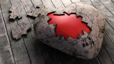 Треснувшей Каменное Сердце — стоковые фотографии и другие картинки Символ  сердца - Символ сердца, Треснувший, Абстрактный - iStock