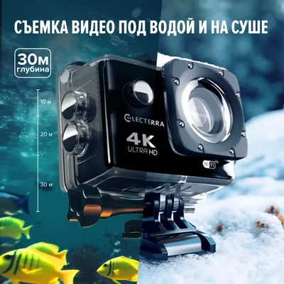 Экшн камера Electerra 4K 1920x1080 - отзывы покупателей на маркетплейсе  Мегамаркет | Артикул: 600013071645