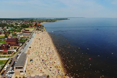 Пляж Камское море в Лаишево, Татарстан. Фото, где находится, инфраструктура  с ценами, как доехать на Туристер.Ру