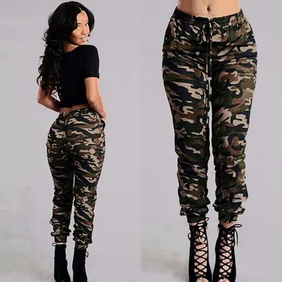 Купить Женские армейские военные камуфляжные брюки-карго, камуфляжные  повседневные длинные брюки на открытом воздухе | Joom