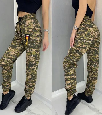 Спортивные штаны женские 4504 \"Камуфляжные\" №2 – купить в  интернет-магазине, цена, заказ online