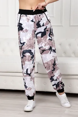 Спортивные штаны женские 4504 \"Камуфляжные\" №4 – купить в  интернет-магазине, цена, заказ online