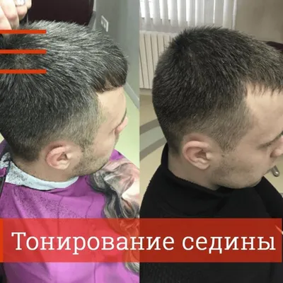 Камуфлирование волос у мужчин (седины) - Frisor Barbershop