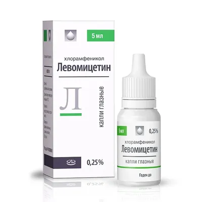 Левомицетин капли глазные 0,25% 5мл Лекко купить в Москве по цене от 18  рублей