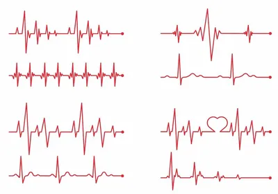 Heartbeat Значок Знака. Сердце Символ Проверки Здоровья Кардиограммы.  Скачать Стрелка, Рукопожатия, Тик И Сердце. Плоские Круг Кнопки. Клипарты,  SVG, векторы, и Набор Иллюстраций Без Оплаты Отчислений. Image 48420516