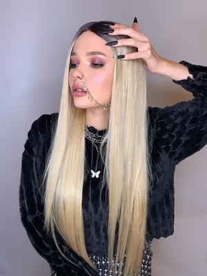 Блонд парик с темными корнями купить с доставкой в интернет-магазине