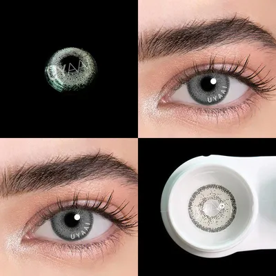 UYAAI 1 пара (2 шт.) цветные контактные линзы для глаз Magic Series цветные  линзы голубые глаза контакты коричневые Lenese Beauty – лучшие товары в  онлайн-магазине Джум Гик