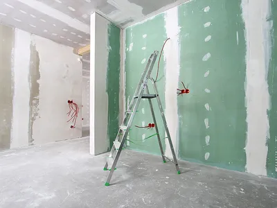 Выравнивание и обшивка стен гипсокартоном ГКЛ недорого - Стены из  гипсокартона - Монтаж гипсокартона в Санкт-Петербурге
