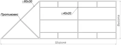 Каркас откатных ворот консольного типа | Ворота Лайф Украина