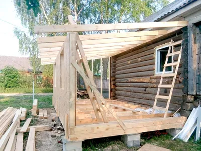 Строительство каркасной пристройки к дому | СК «Новосёл»