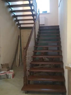 Кованая лестница каркасная