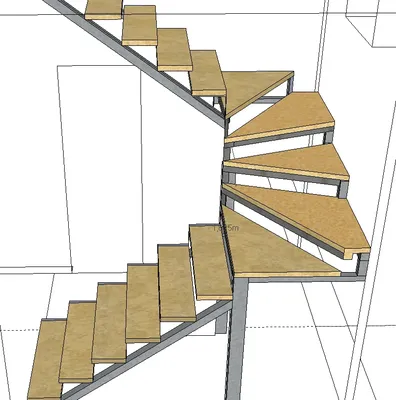 Винтовая лестница на второй этаж с коваными перилами | Лестницы Арлес