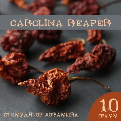 Carolina Reaper острый перец Каролина Рипер, 10 грамм - купить с доставкой  по выгодным ценам в интернет-магазине OZON (1070409821)