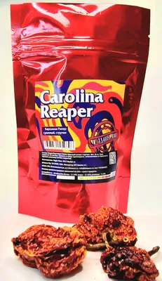 Острый перец Каролина Рипер 100% сушеный, целые стручки / Carolina Reaper  pepper - Магазин острых соусов и перцев чили