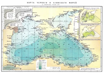 Карта глубины Чёрного моря напоминает карьер | Пикабу