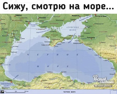 Старинная карта Черного и Каспийского морей 1893 год (карта России и  Каспийское море).