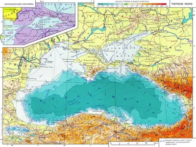 Карта Черного моря и Крыма 1740-е года.