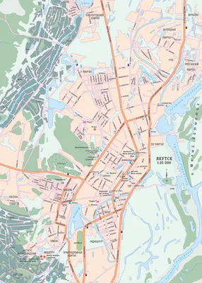 Карта Якутии автомобильная. Подробная карта автодорог - республика Якутия  (южная часть), масштаб 1см:30км