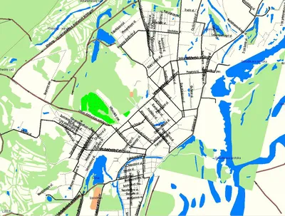 GPS карта г. Якутск. Подробная GPS карта Якутска для GPS навигаторов Garmin  | RUS Maps | Все карты России в одном месте