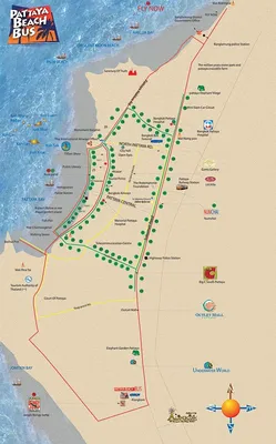 карты : Карта Паттайи, Тайланд (англ.) | Тайланд | Туристический портал  Svali.RU