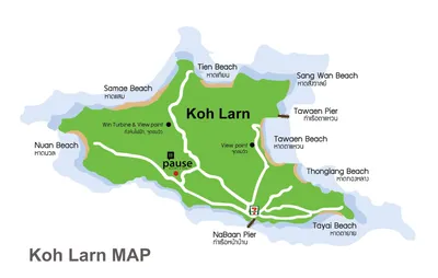 Карта Паттайи с отелями и маршрутами тук-туков, плюс советы | Вокруг  Таиланда | Дзен