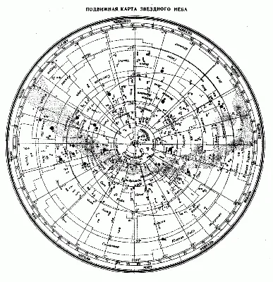 Рухома карта зоряного неба. | Учнівські Олімпіади з Астрономії