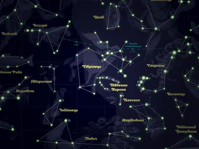 Світна карта зоряного неба Космостар 55x75 см ТМ Люмик (ID#1310233707),  цена: 399 ₴, купить на Prom.ua