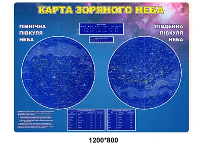 Астрономия Карта звездного неба. Пришляк М.П. (на украинском языке) |  ReadMe - Читай і грай з нами