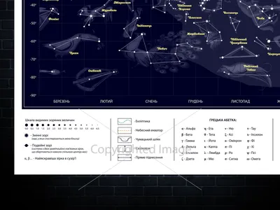 Карта звездного неба – на сайте для коллекционеров VIOLITY | Купить в  Украине: Киеве, Харькове, Львове, Одессе, Житомире
