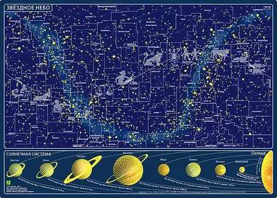 Изготовление карты звездного неба - MAPPRINT