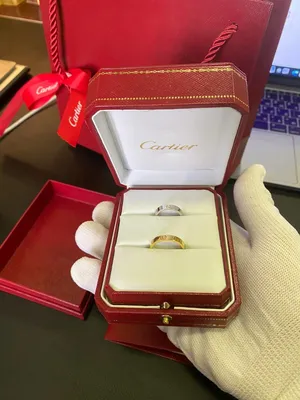 Кольцо Cartier Alliance Rose Gold Wedding Band B4086449, B4087257 (26924)  купить в Москве, выгодная цена - ломбард на Кутузовском