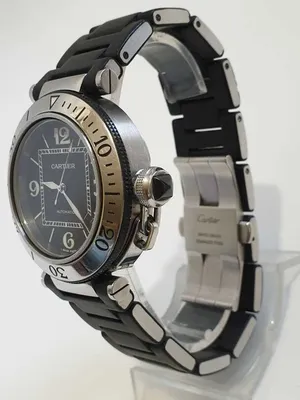 Оригинальные стальные часы Pasha de Cartier – купить по цене 369 500 ₽ в  интернет-магазине Mister Diamond